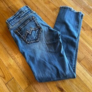 Miss Me Distressed Blue Skinny Jeans
